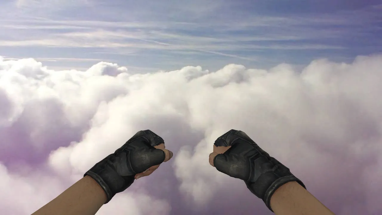 Скриншот Модель ножа «CSGO Danger Zone Fists» для CS 1.6: v_, p_, w_ руки, звуки, анимация осмотра и качество текстур