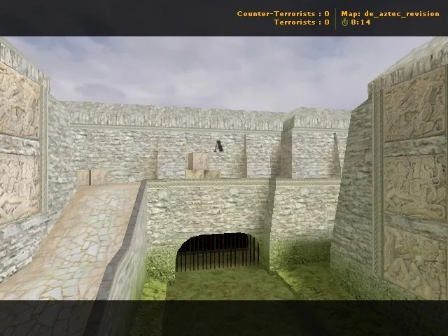 Скриншот  de_aztec_revision для CS 1.6: баланс сторон, точки, .nav для ботов и оптимизация карты