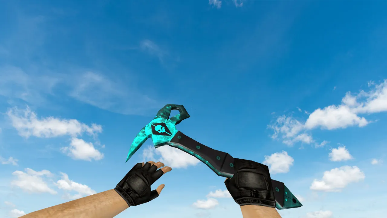 Скриншот Модель «Blackhawk Axe» для CS 1.6: v_, p_, w_ нож, звуки, анимация осмотра и качество текстур