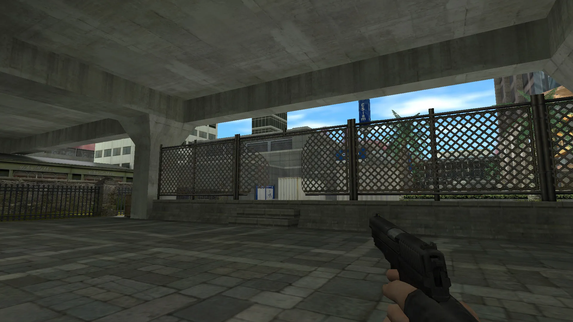 Скриншот de_angelcity карта для CS 1.6: тактика за Т и КТ, точки, оптимизация и боты (.nav)