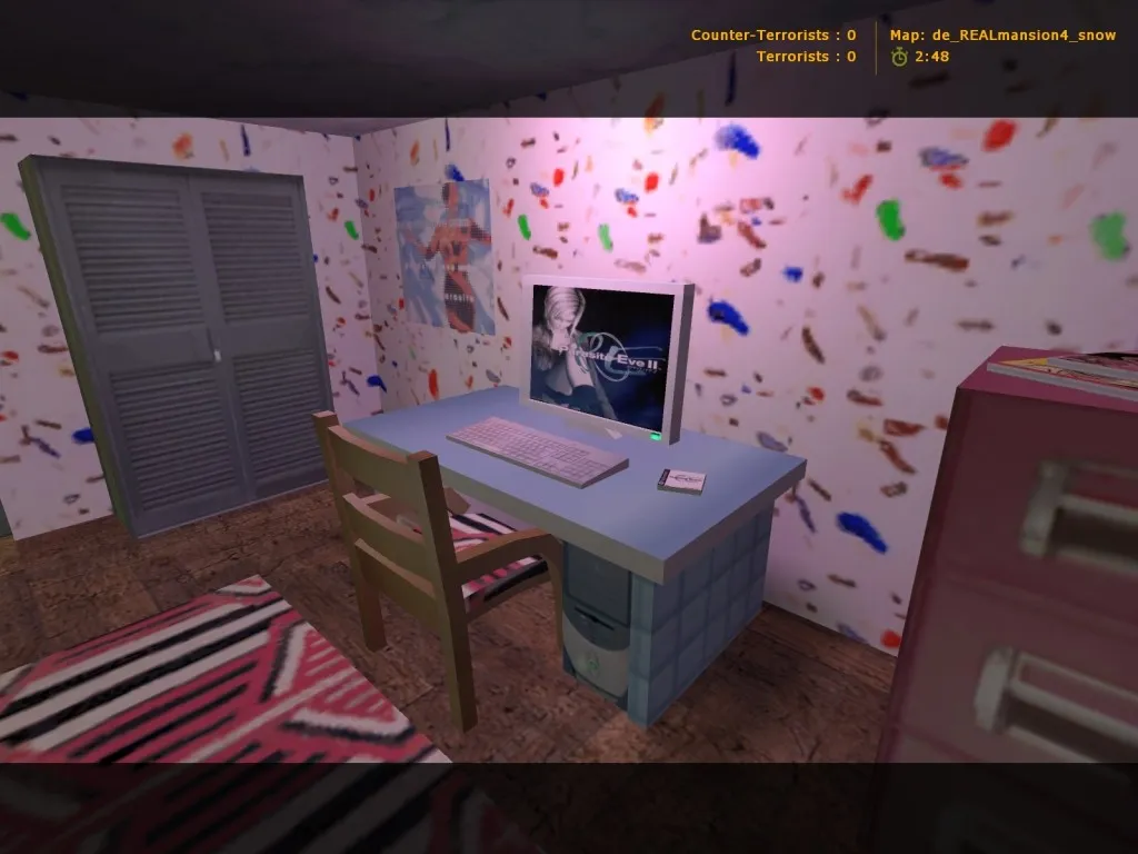 Скриншот Карта de_realmansion4_snow для CS 1.6 – детальный обзор и тактика