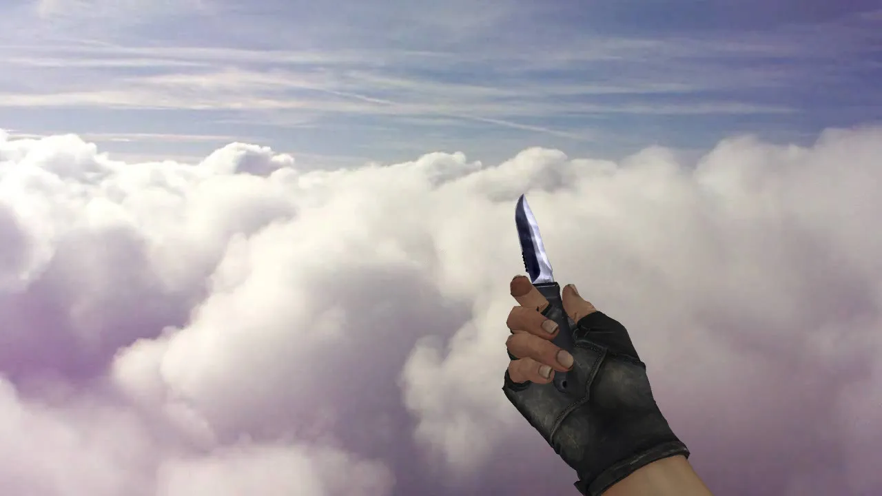 Скриншот Модель ножа CS 1.6 «CS 1.5 knife on CSGO animations» v_ и p_ модели, звуки и анимация осмотра