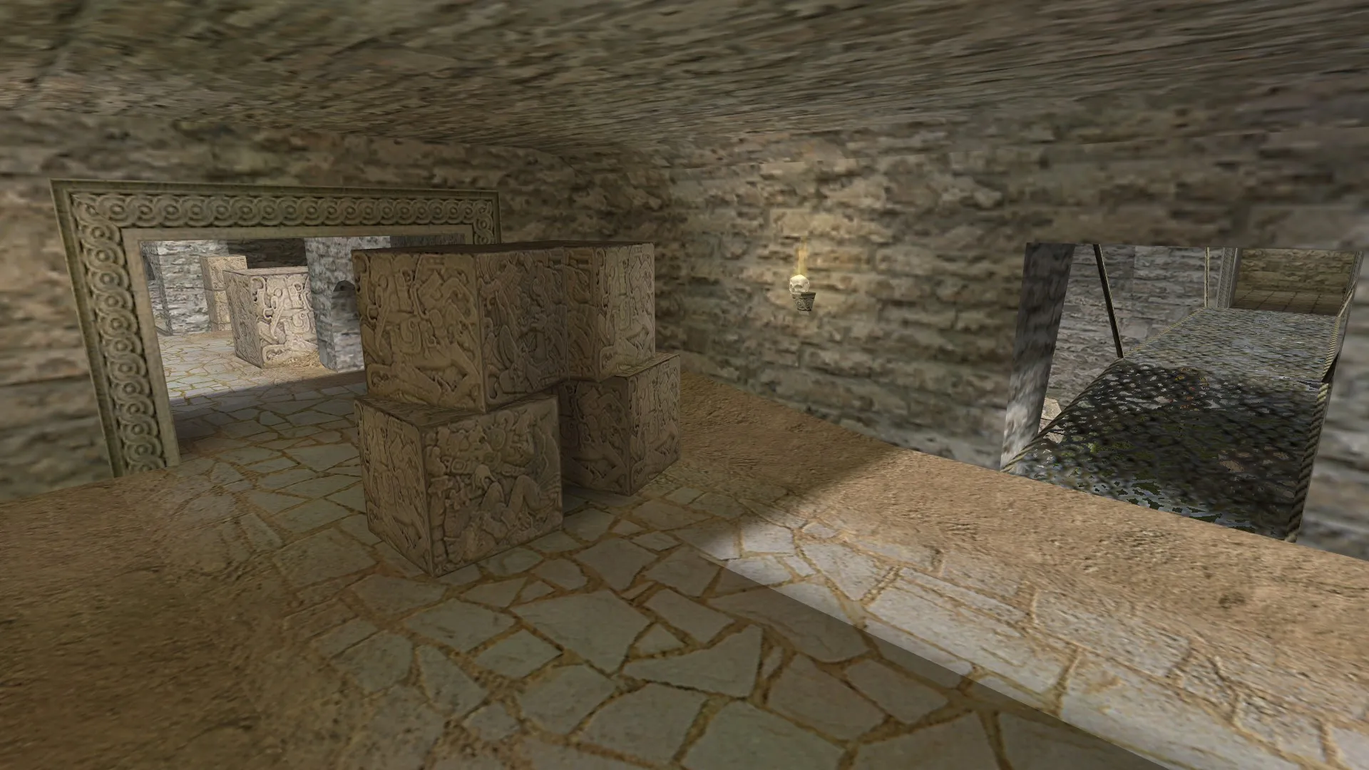 Скриншот  de_aztec3 для CS 1.6: тактика за CT и T, точки, .nav для ботов и оптимизация карты