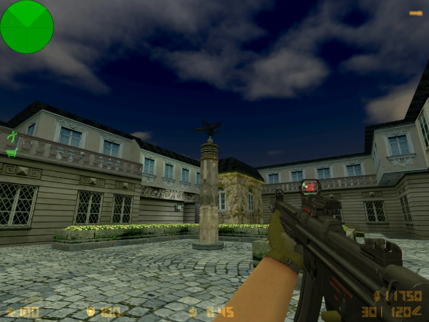 Скриншот  Карта de_aristocracy_test для CS 1.6: баланс сторон, точки под каты, .nav для ботов и оптимизация под FPS