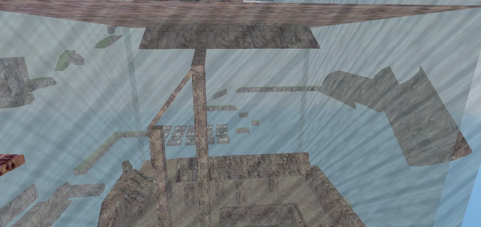 Скриншот  deathrun_unreal_air для CS 1.6: карта deathrun, точки, раунды, оптимизация, .nav и боты