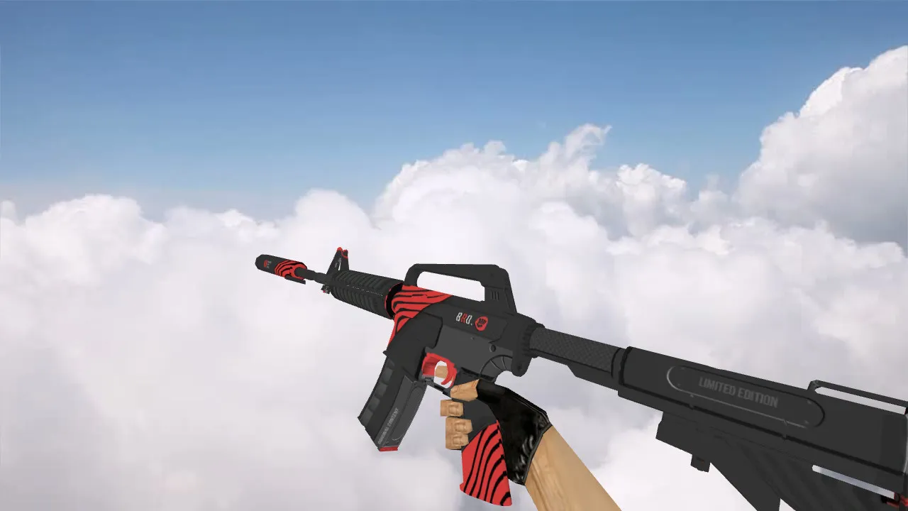 Скриншот Модель «M4A1 Bro Twist» v_m4a1 для CS 1.6: p_m4a1, w_m4a1, звуки, анимация осмотра, текстуры