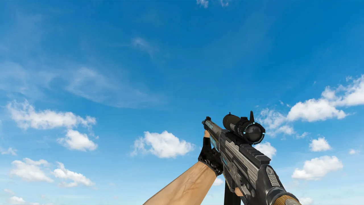 Скриншот Модель «SG 553 Gauss Rifle» для CS 1.6 - Качество и Уникальность