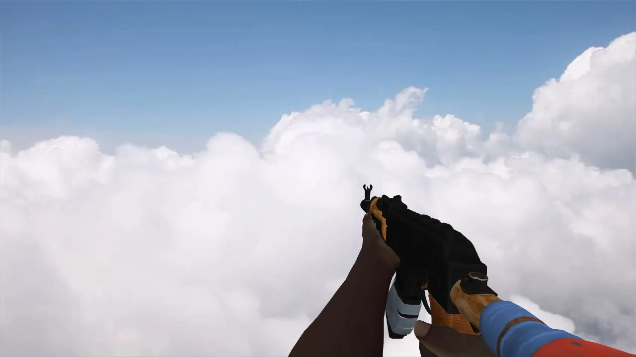 Скриншот Модель «AK-47 RUST» для CS 1.6: v_ и p_ модели, звуки, анимация осмотра и качество текстур