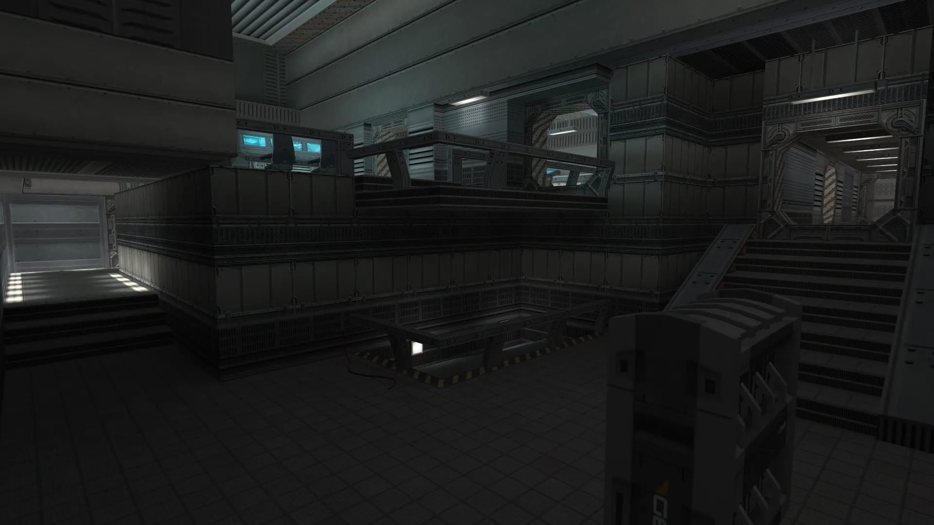 Скриншот  Карта de_downward для CS 1.6: точки, баланс сторон, .nav для ботов, оптимизация и настройка