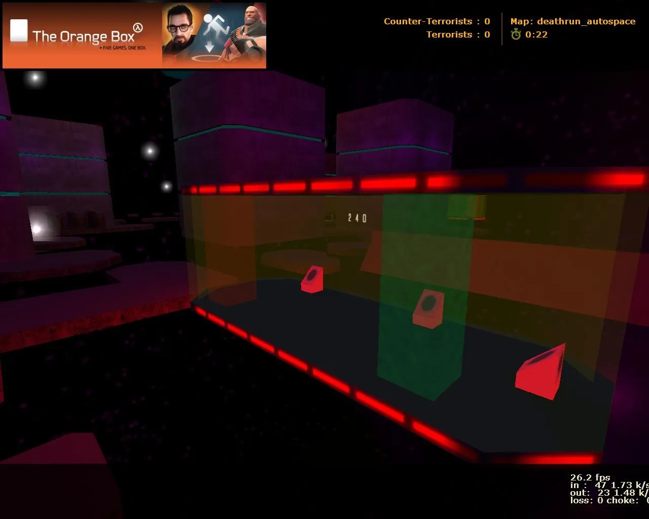 Скриншот  deathrun_autospace_beta1 для CS 1.6: карта deathrun, точки, боты (.nav), оптимизация wpoly/epoly