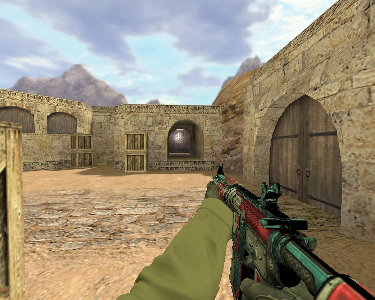 Скриншот Модель v_m4a1 М4А4 «Герой» для CS 1.6: p_m4a1, w_m4a1, звуки, анимация осмотра и текстуры