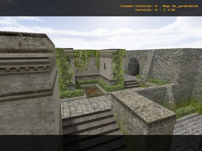 Скриншот  Карта de_gardenbrick для CS 1.6: геймплей, точки, .nav, оптимизация и запуск без вирусов