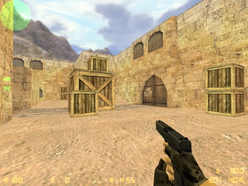 Скриншот  de_dust25 карта для CS 1.6: точки, раунды за CT/T, оптимизация wpoly/epoly и .nav для ботов