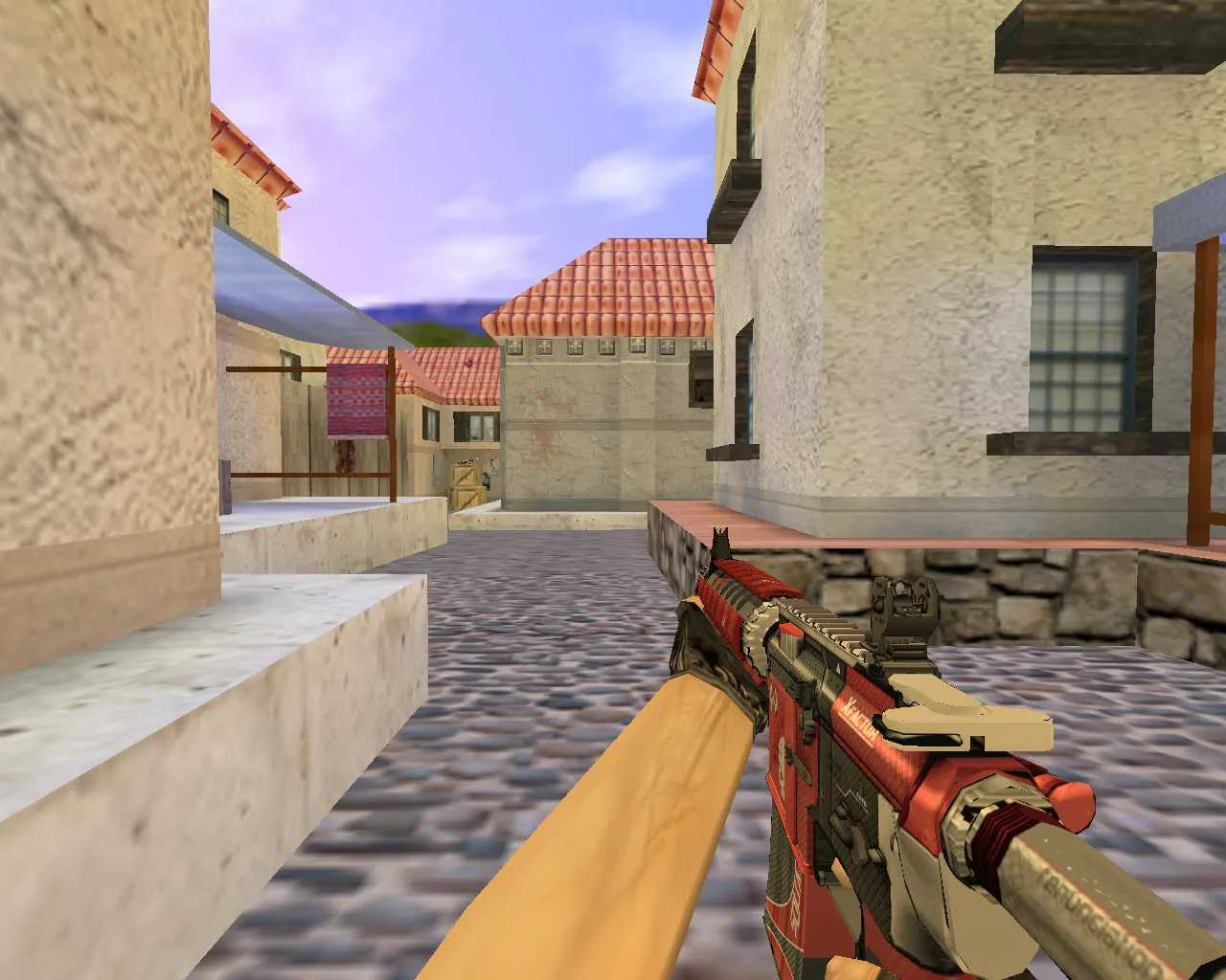 Скриншот  aim_italy для CS 1.6 — прицеливание, спавн ботов, точки для тренировки и стабильный FPS