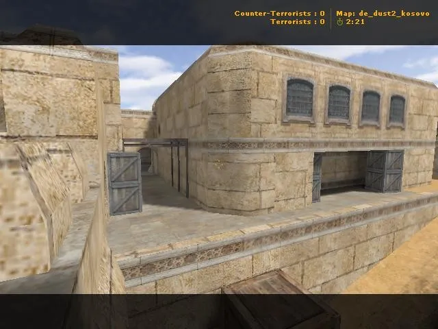 Скриншот  de_dust2_kosovo для CS 1.6: тактика за CT/T, точки, .nav для ботов и оптимизация карты