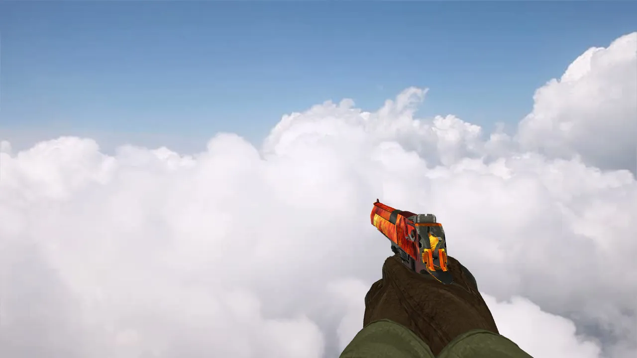 Скриншот Модель «Deagle Fire» для CS 1.6 | Уникальный скин и анимация