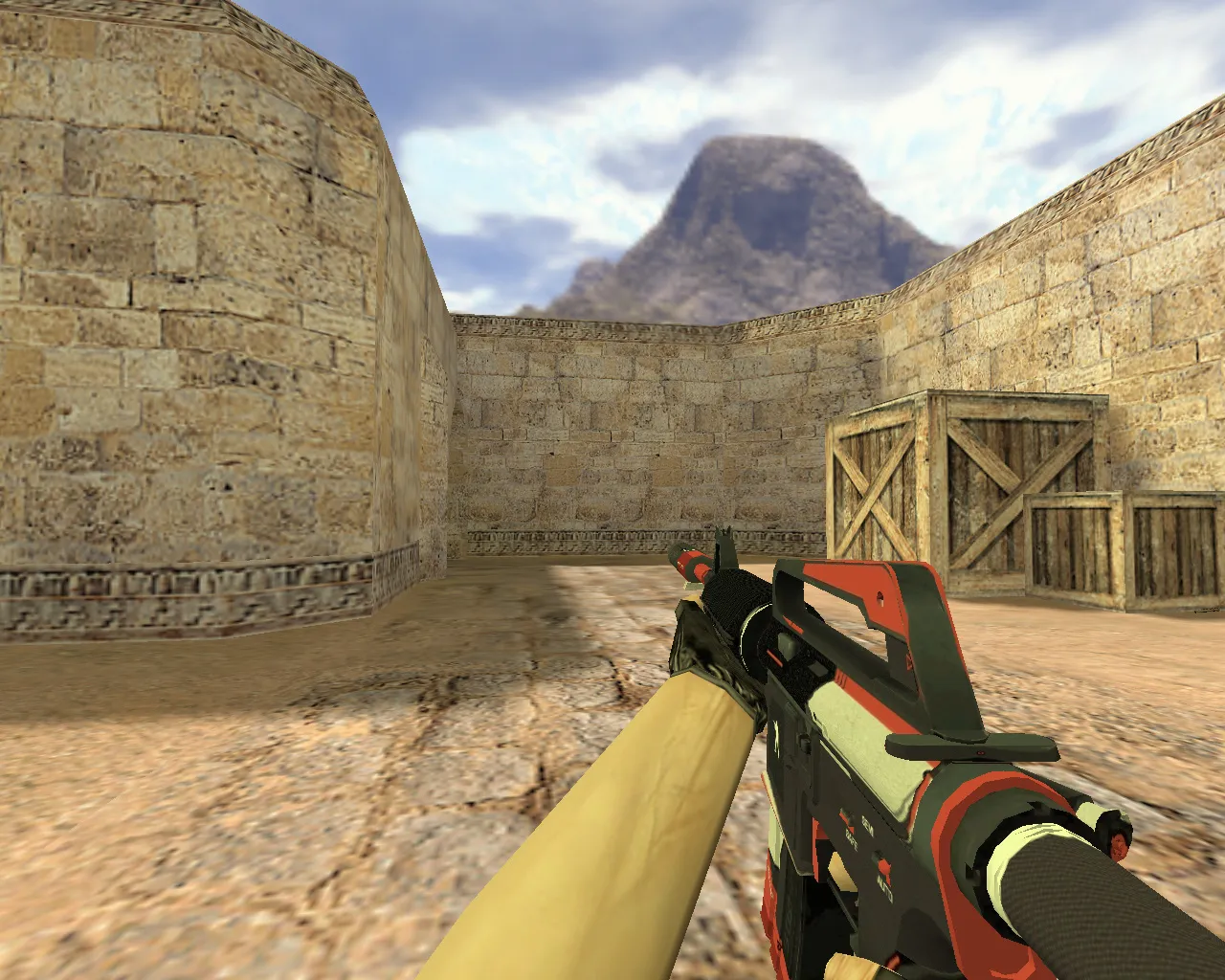 Скриншот М4А1 Сайрекс v_model p_model w_model — звуки, анимация осмотра, качество текстур для CS 1.6