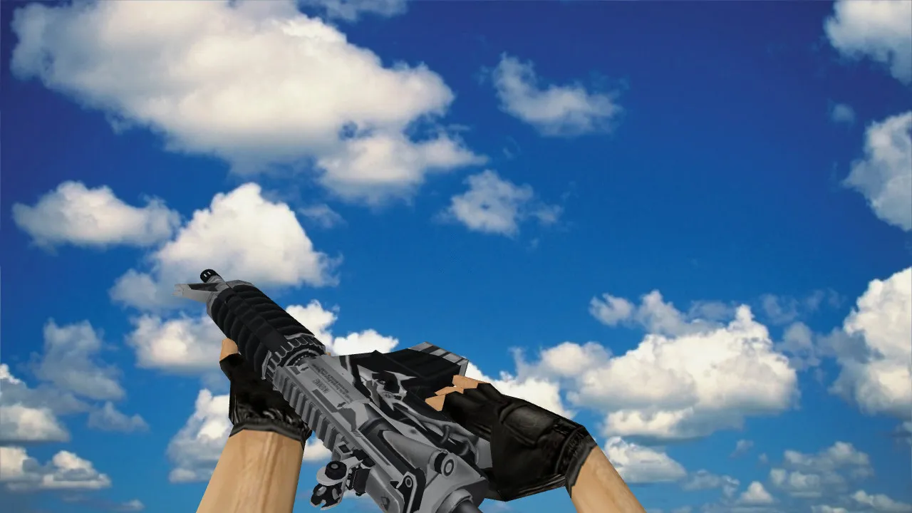 Скриншот Модель M4A4 Overdrive v_ p_ w_ для CS 1.6: звуки, анимация осмотра, текстуры и качество модели