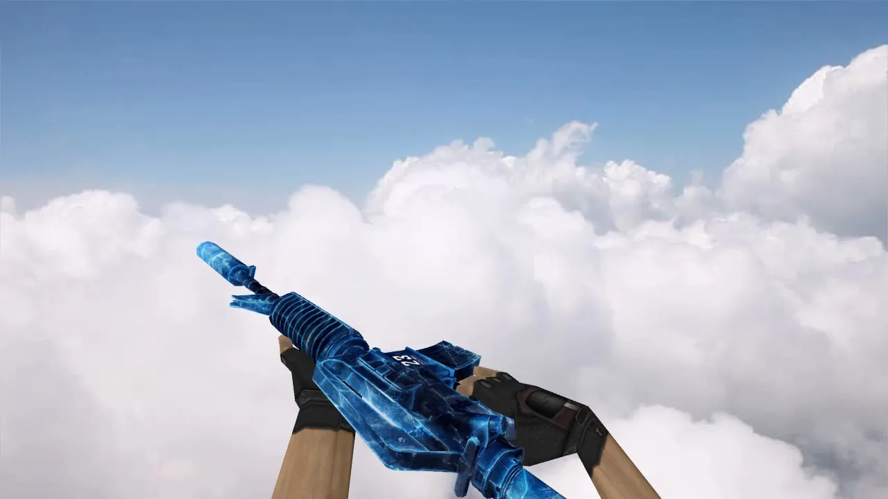 Скриншот Модель v_m4a1 Frostbite для CS 1.6: p_m4a1 и w_m4a1, звуки, анимация осмотра, качество текстур