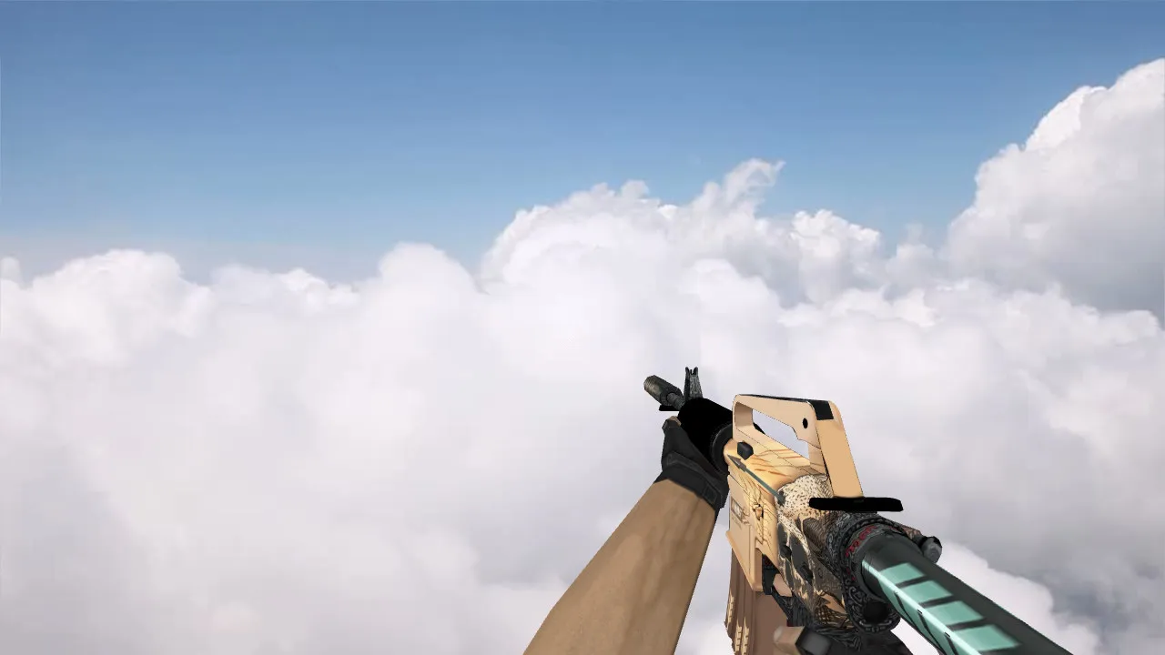 Скриншот Модель M4A1 Crush v_ для CS 1.6: p_ и w_ модели, звуки, анимации осмотра и качество текстур