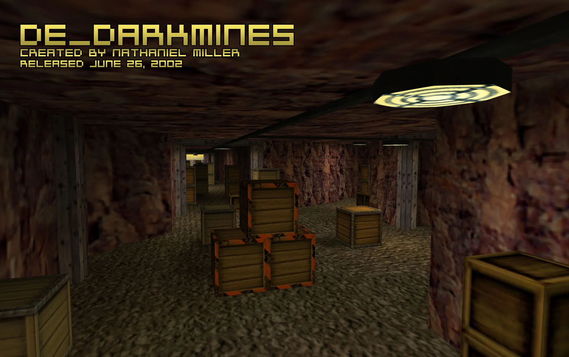 Скриншот  Карта de_darkmines для CS 1.6: точки, маршруты, .nav для ботов и оптимизация wpoly/epoly