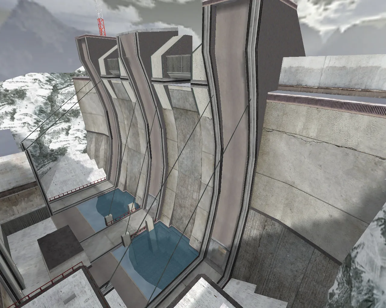 Скриншот  de_dam_final для CS 1.6: обзор карты, точки, тактика за Т и КТ, .nav для ботов, оптимизация