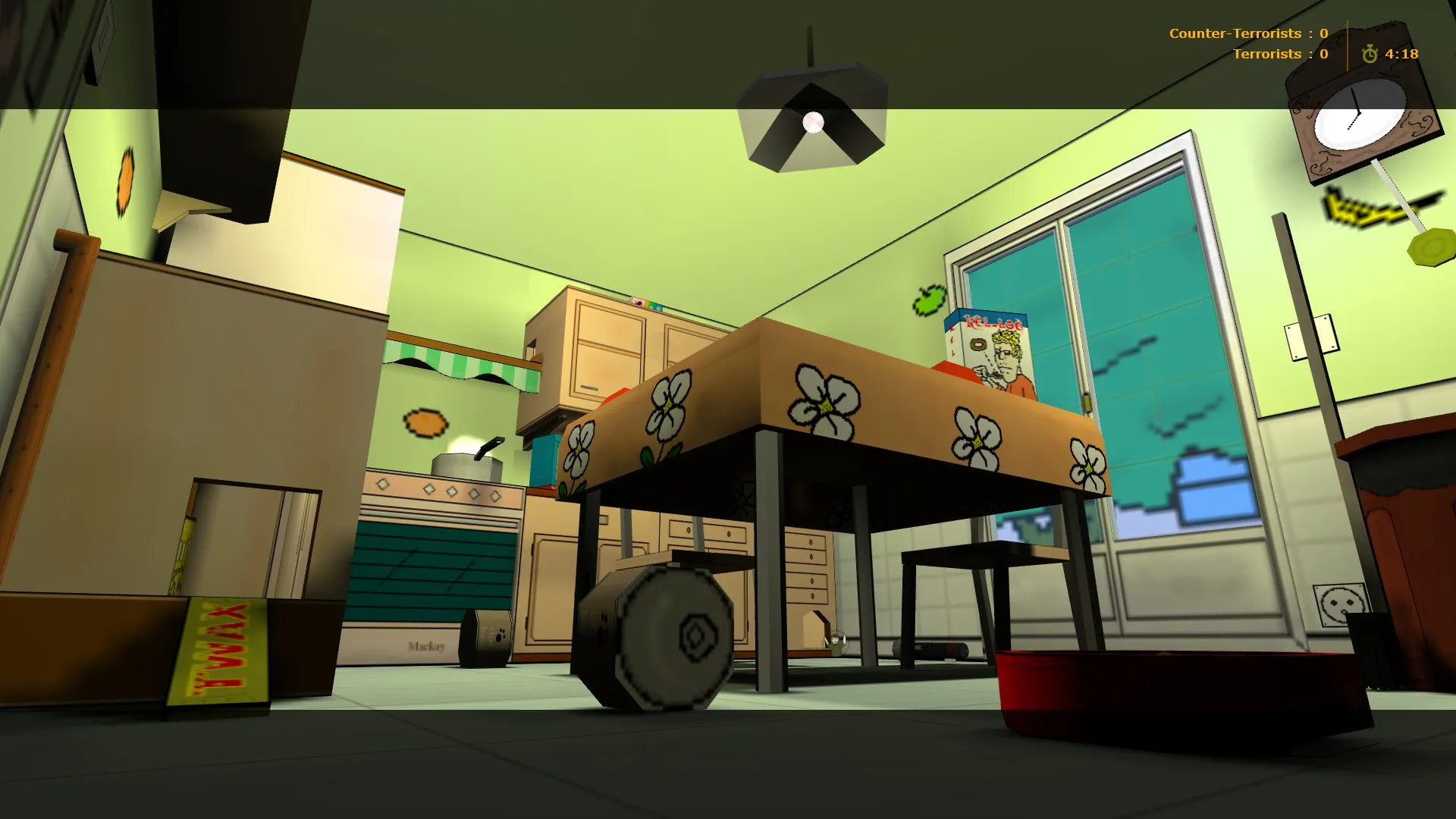 Скриншот  Карта de_rats_kitchoon для CS 1.6: тактические возможности и детали