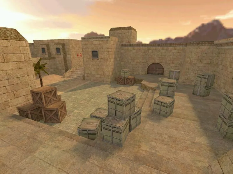 Скриншот  Карта de_wombo для CS 1.6 - Тактическое сражение на новых уровнях