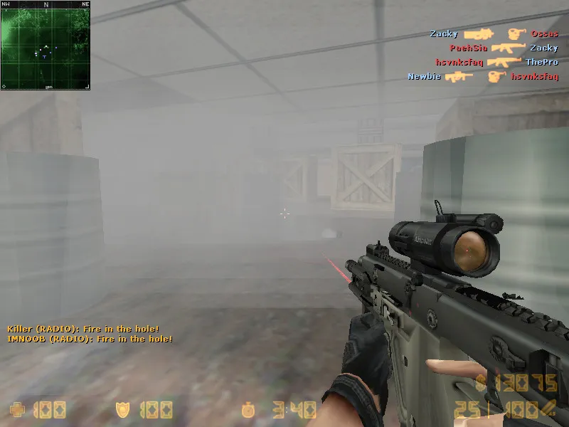 Скриншот  de_battleground карта для CS 1.6: спавны, тактика CT/T и .nav для ботов