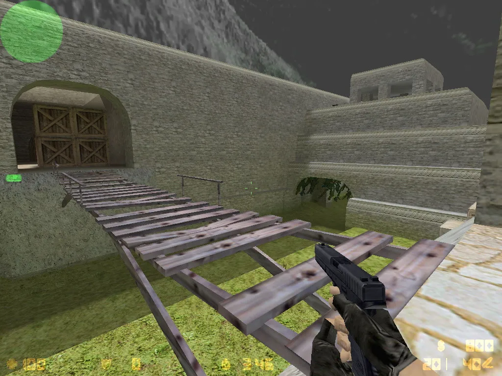 Скриншот  Карта de_aztec_assault для CS 1.6: точки, маршруты, .nav для ботов и оптимизация wpoly/epoly