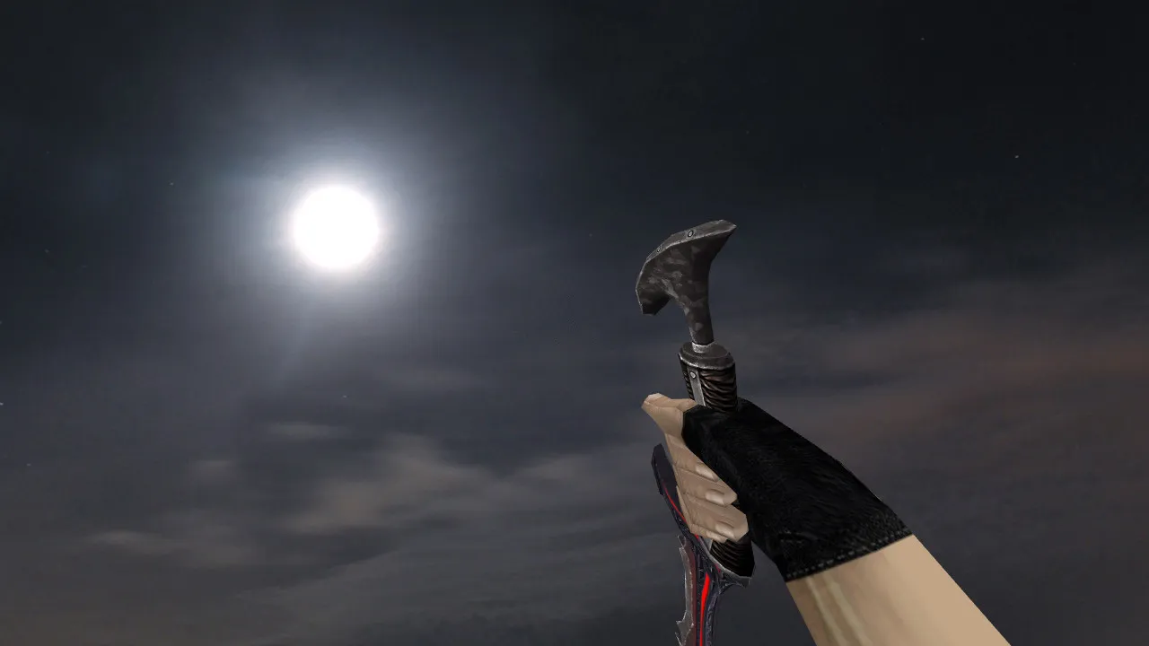 Скриншот Модель ножа «Daedric Dagger» v_model для CS 1.6: звуки, анимация осмотра, текстуры и качественный вид в игре