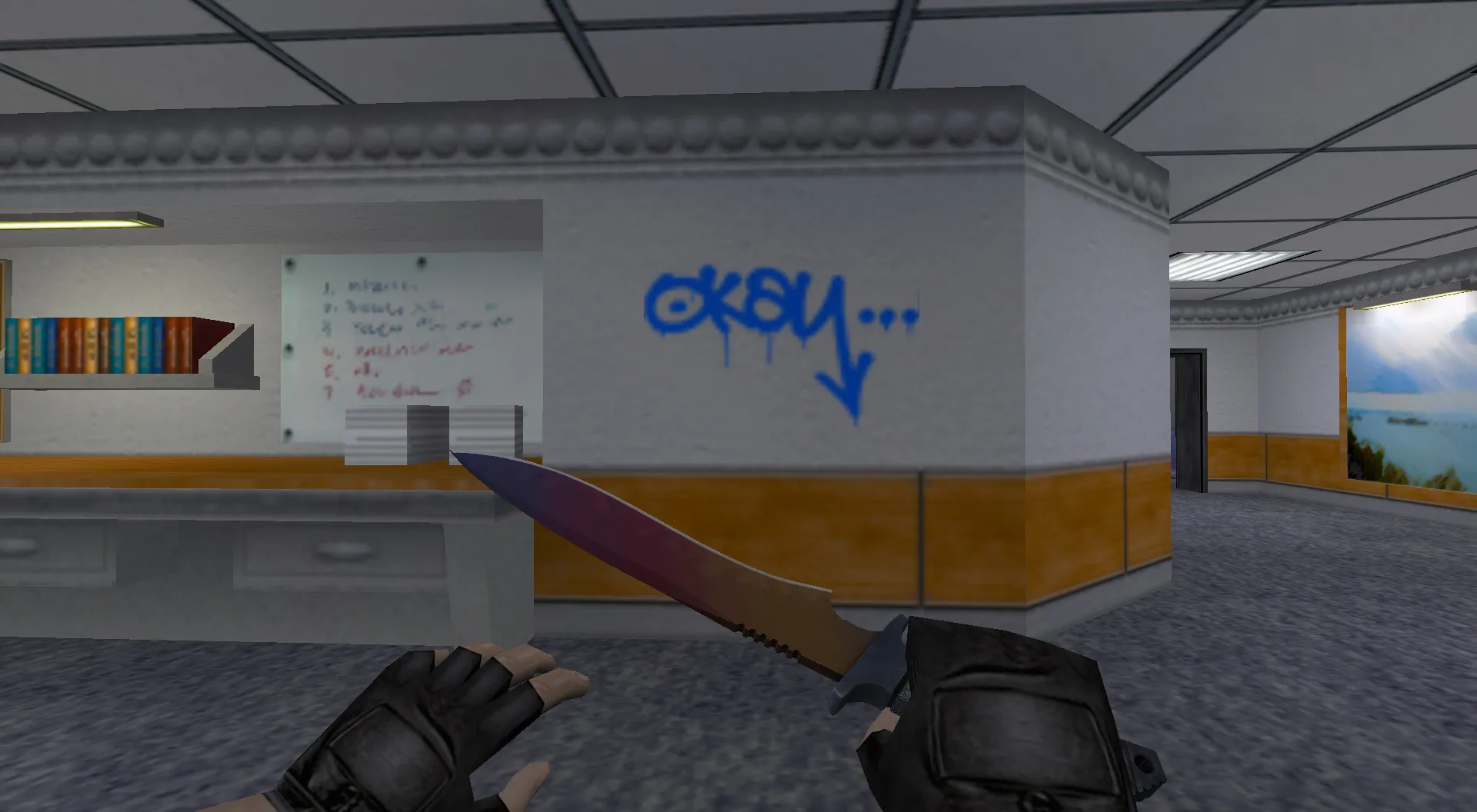 Скриншот  Граффити «Окей» для CS 1.6 - Уникальный стиль и выразительность