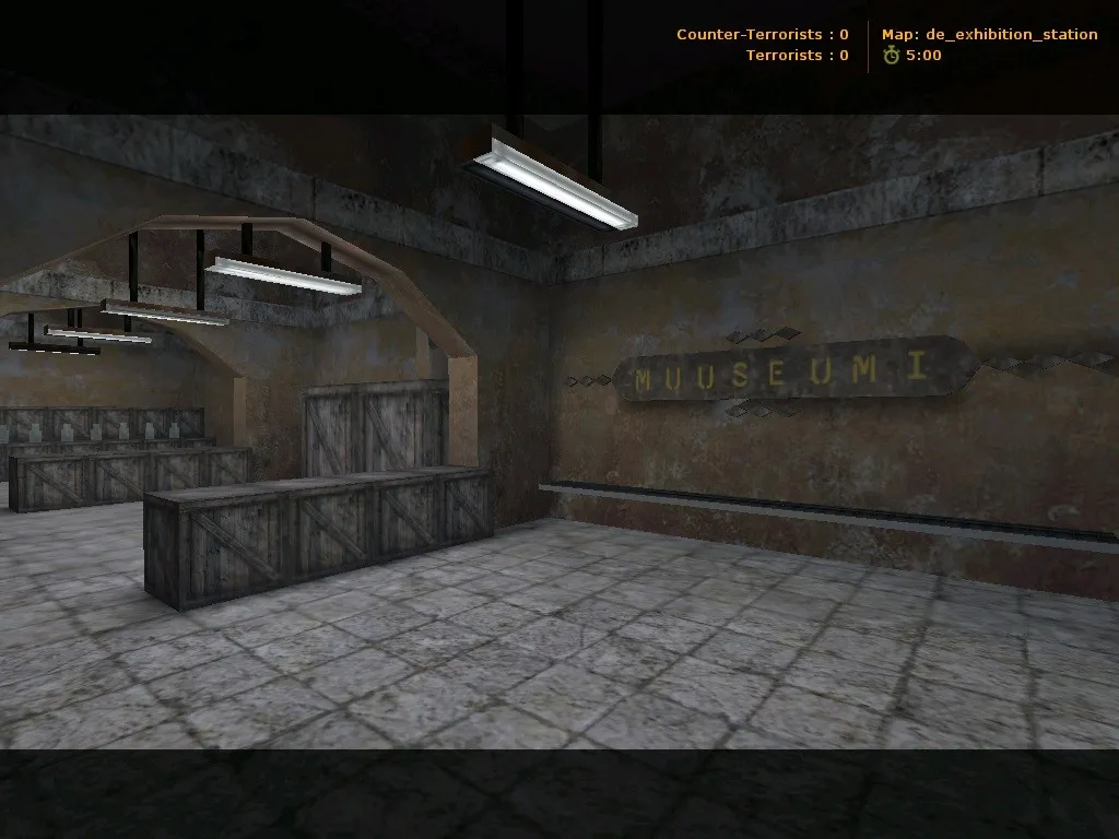 Скриншот  de_exhibition для CS 1.6: обзор карты, точки, баланс сторон и оптимизация wpoly/epoly