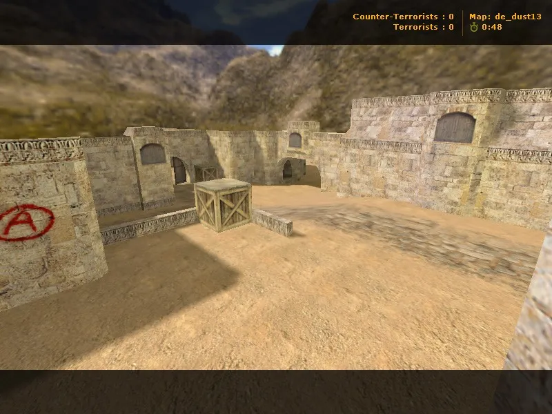 Скриншот Карта «de_dust13» для CS 1.6