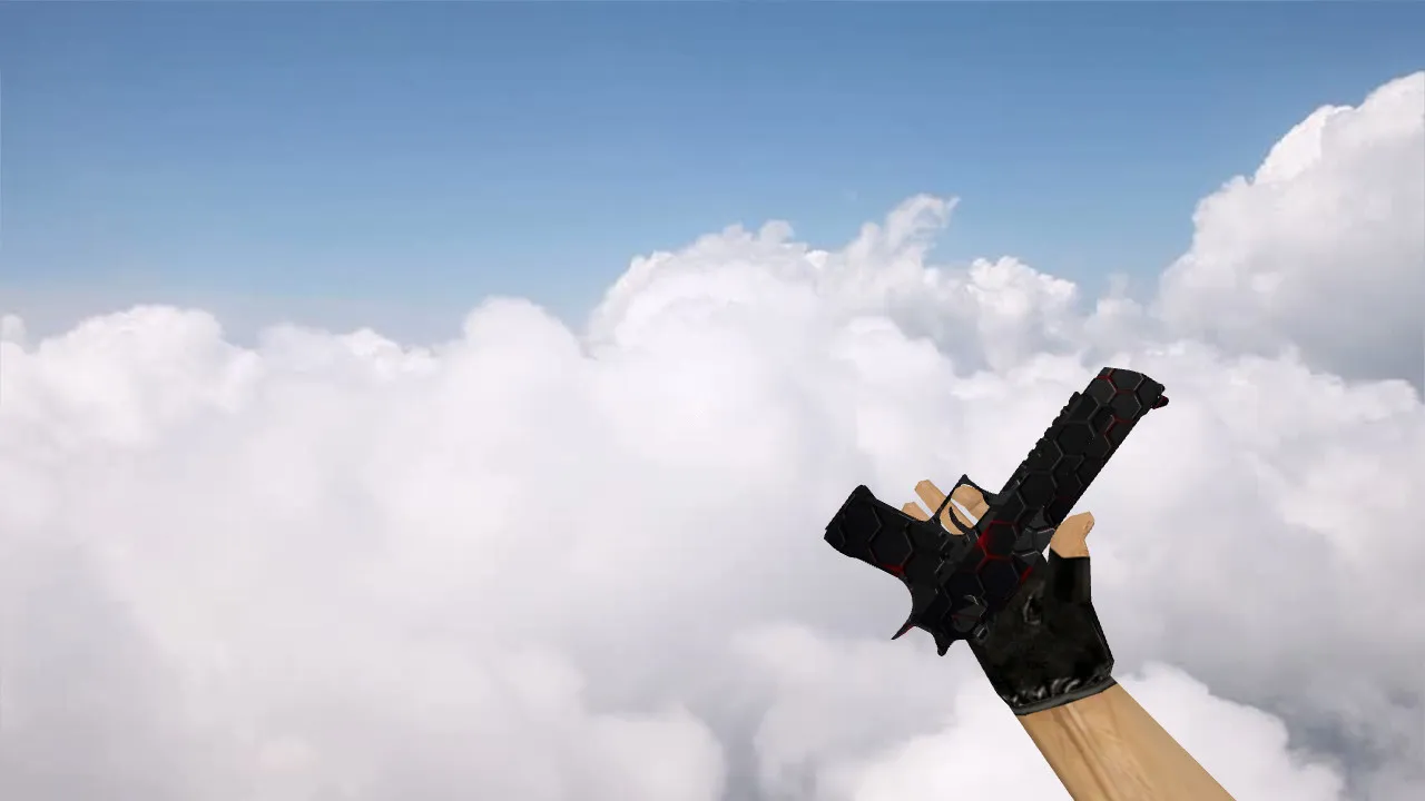 Скриншот Модель «Deagle Red Black Carbon» для CS 1.6: Высокое качество и стиль