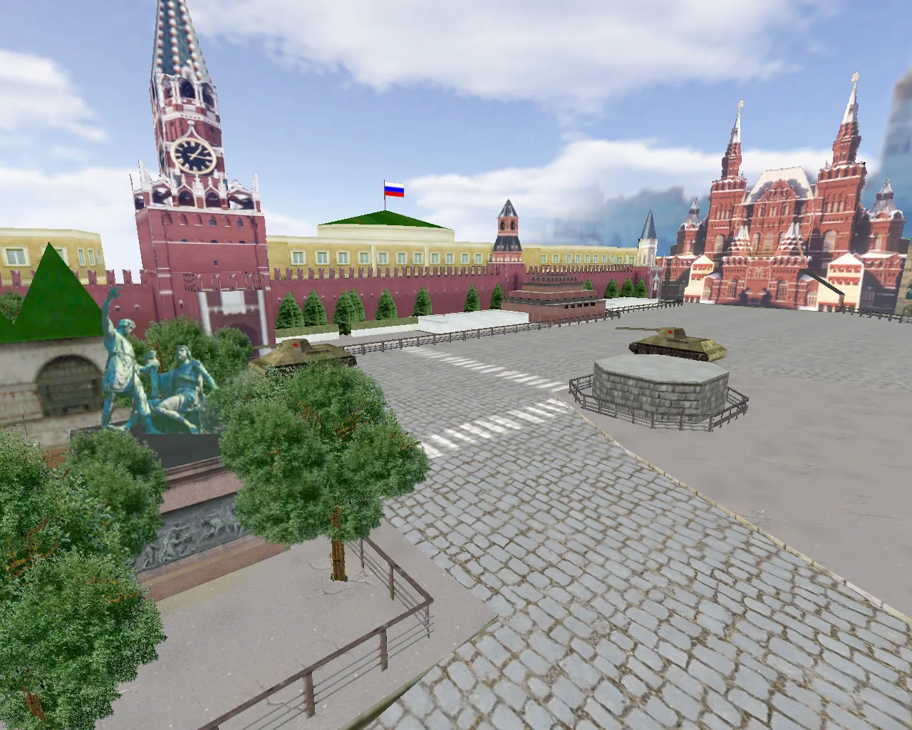 Скриншот  Карта de_red_square для CS 1.6: Тактики и особенности