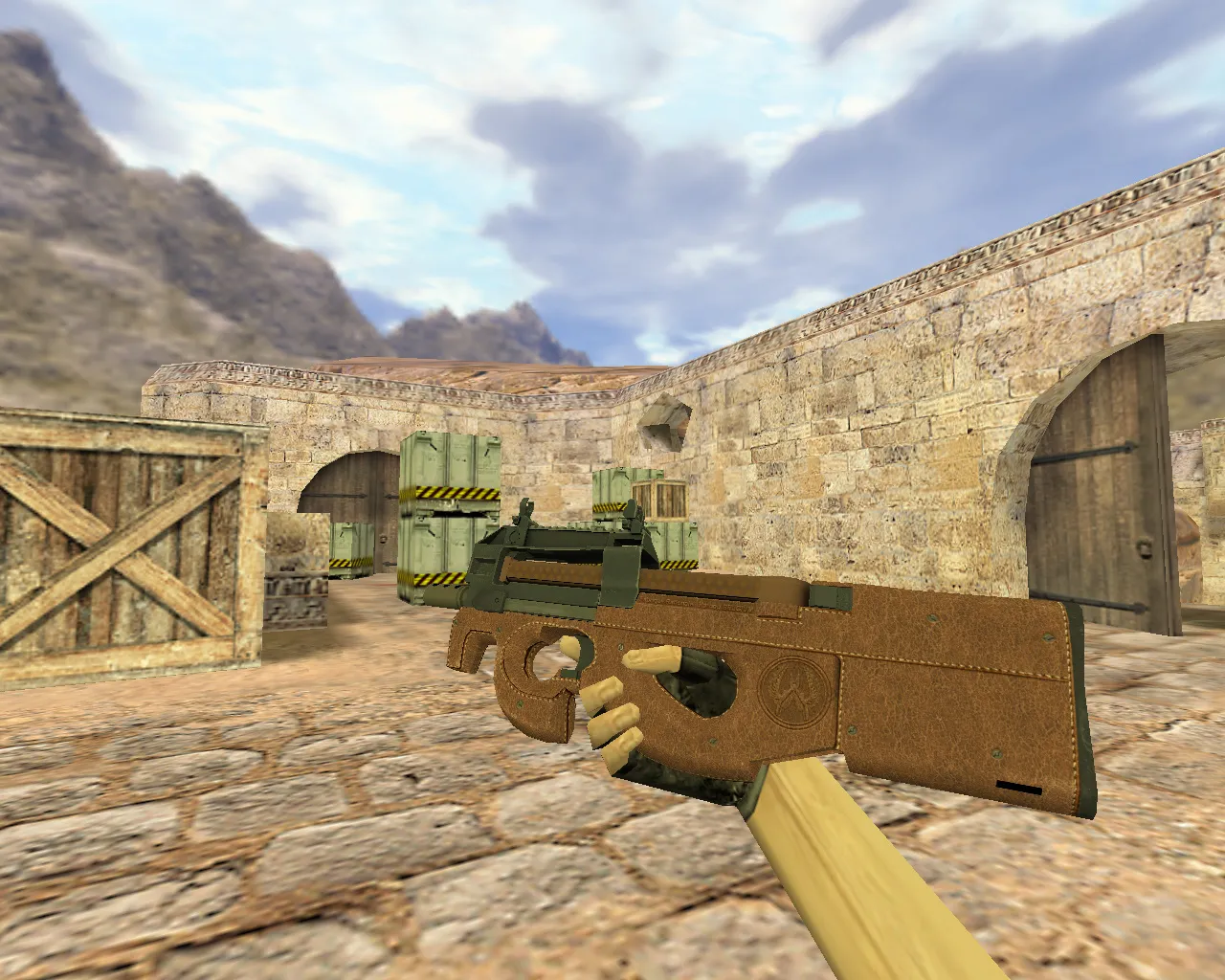 Скриншот Модель P90 Кожаный для CS 1.6 - Скачай и играй