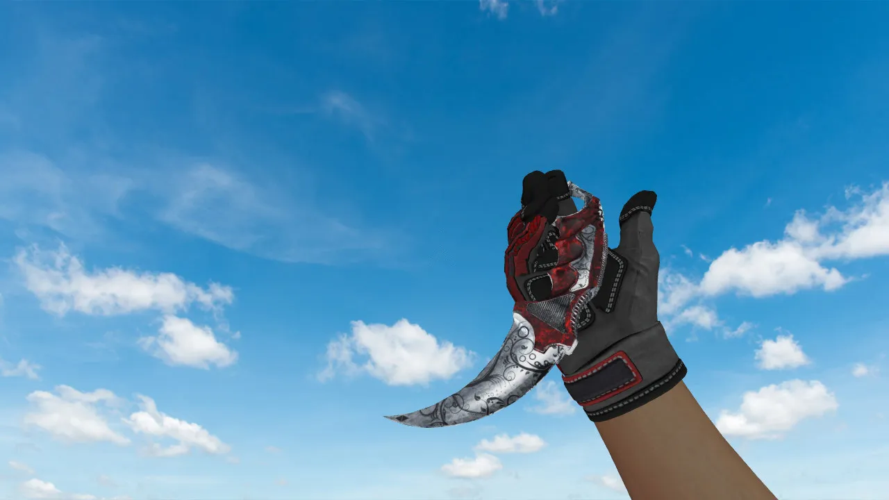 Скриншот Модель ножа Karambit ABSTR v_ p_ w_ для CS 1.6: звуки, анимация осмотра, текстуры, качество модели