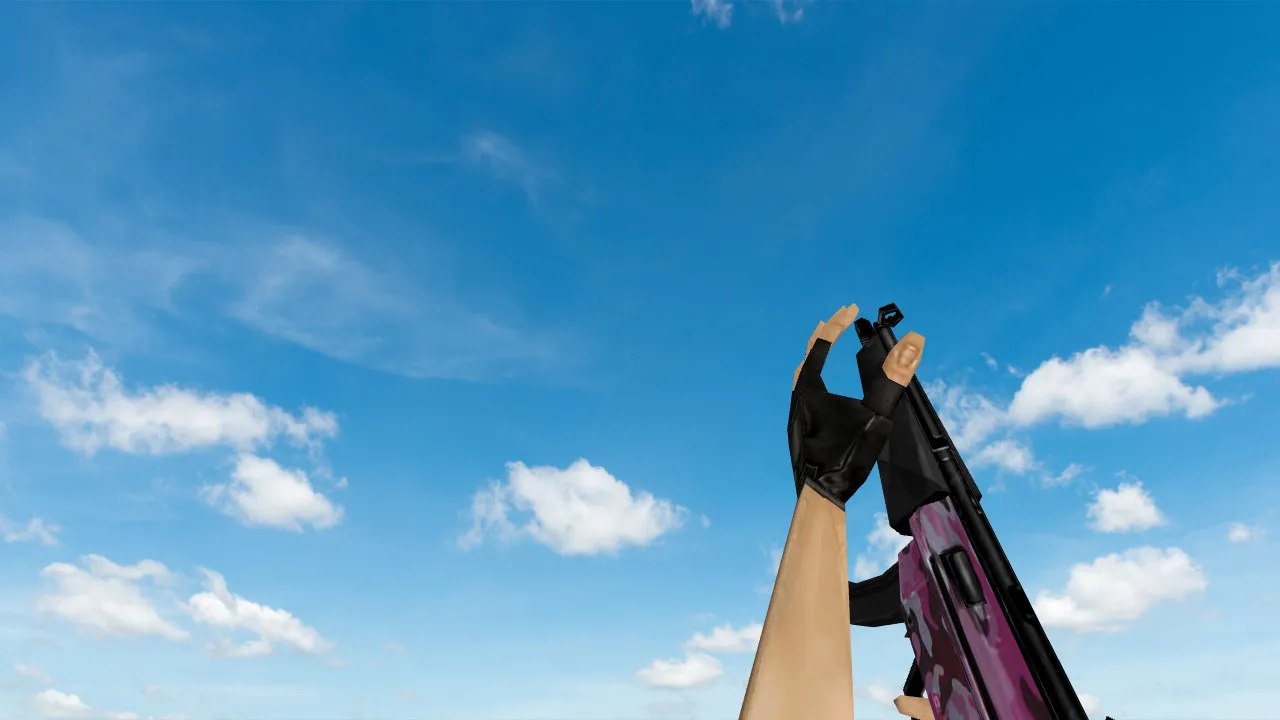 Скриншот Модель MP5 Pink Camo для CS 1.6 - Кастомизация оружия