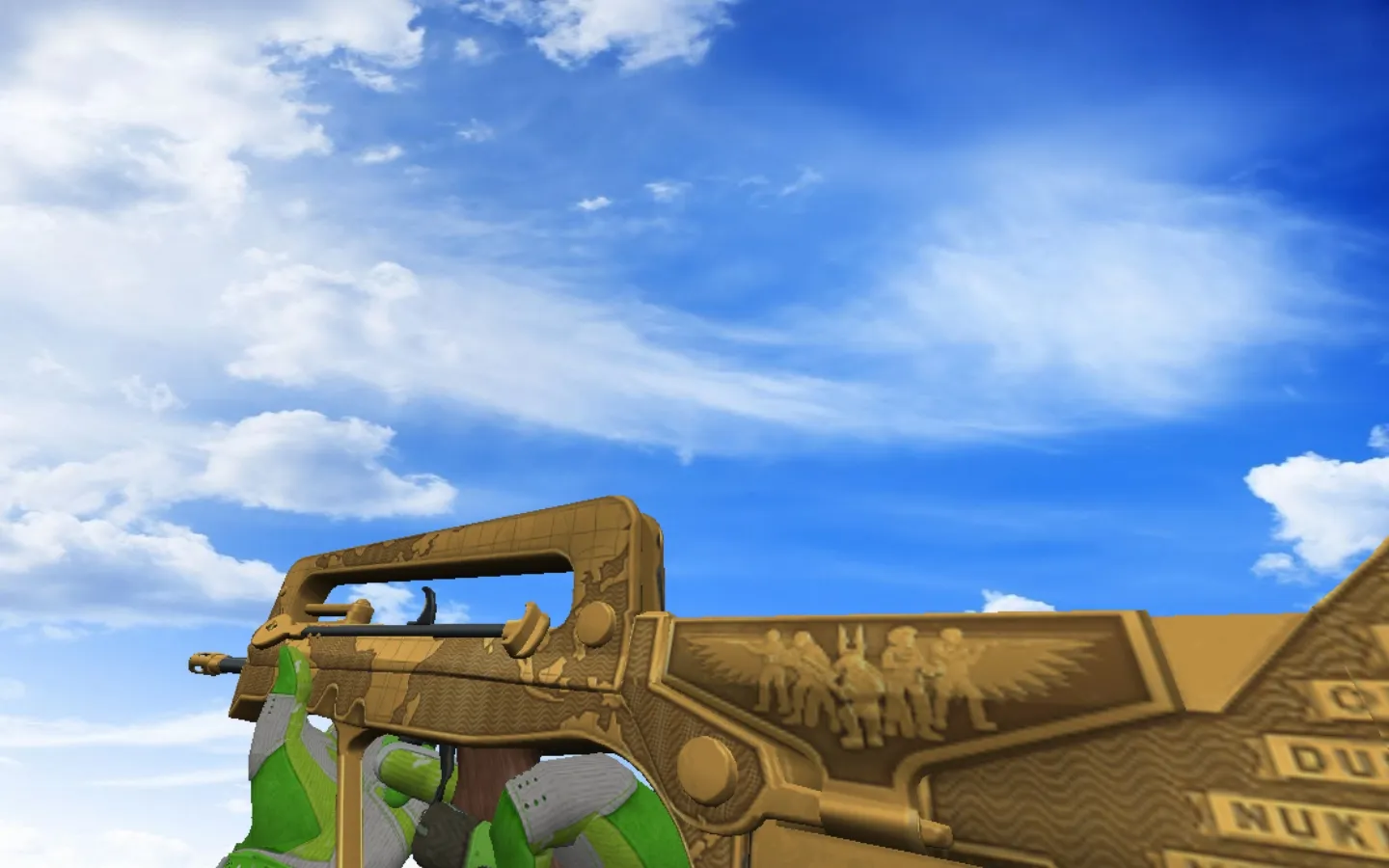 Скриншот Пак «Спортивные перчатки | Живая изгородь» для CS 1.6: оружейные скины, v_/p_/w_ модели, осмотр и звуки