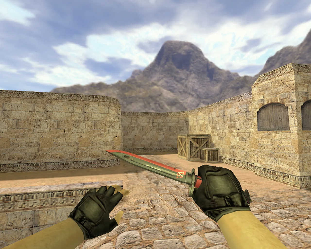 Скриншот Модель «Штык-нож Экотек» v_knife_p в CS 1.6: звук, анимация осмотра, v_ и p_ модели для ножа