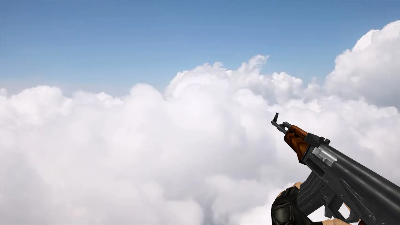 Скриншот Модель «Стандартный АК-47 HD» (v_, p_, w_) для CS 1.6: звуки, анимация осмотра, качество текстур