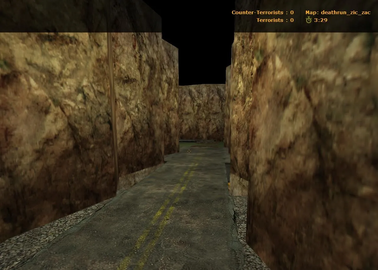Скриншот  deathrun_zic_zac — карта deathrun для CS 1.6: ловушки, раунды, точки для CT и T