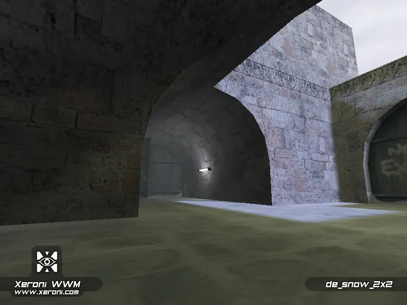 Скриншот  Карта de_snow_2x2 для CS 1.6 - Тактика и особенности