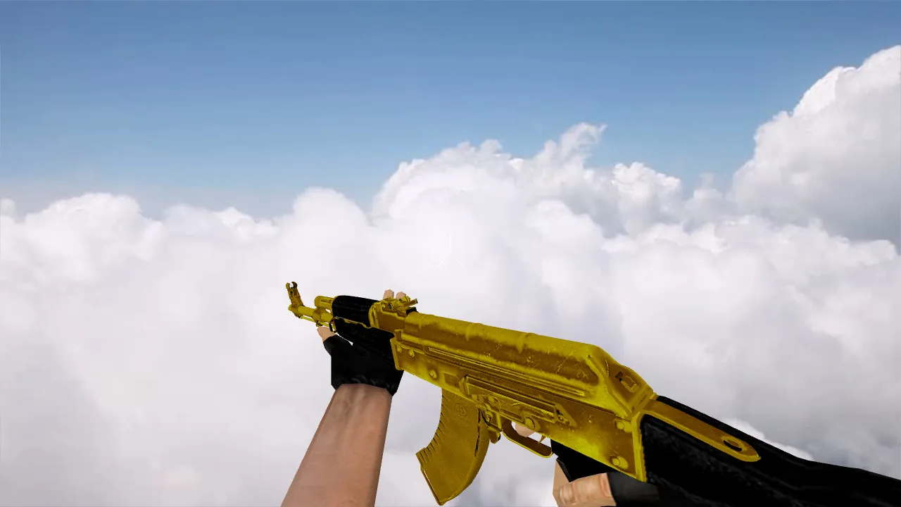 Скриншот Модель «AK-47 Golden Anim» для CS 1.6 - Высокое качество и детали