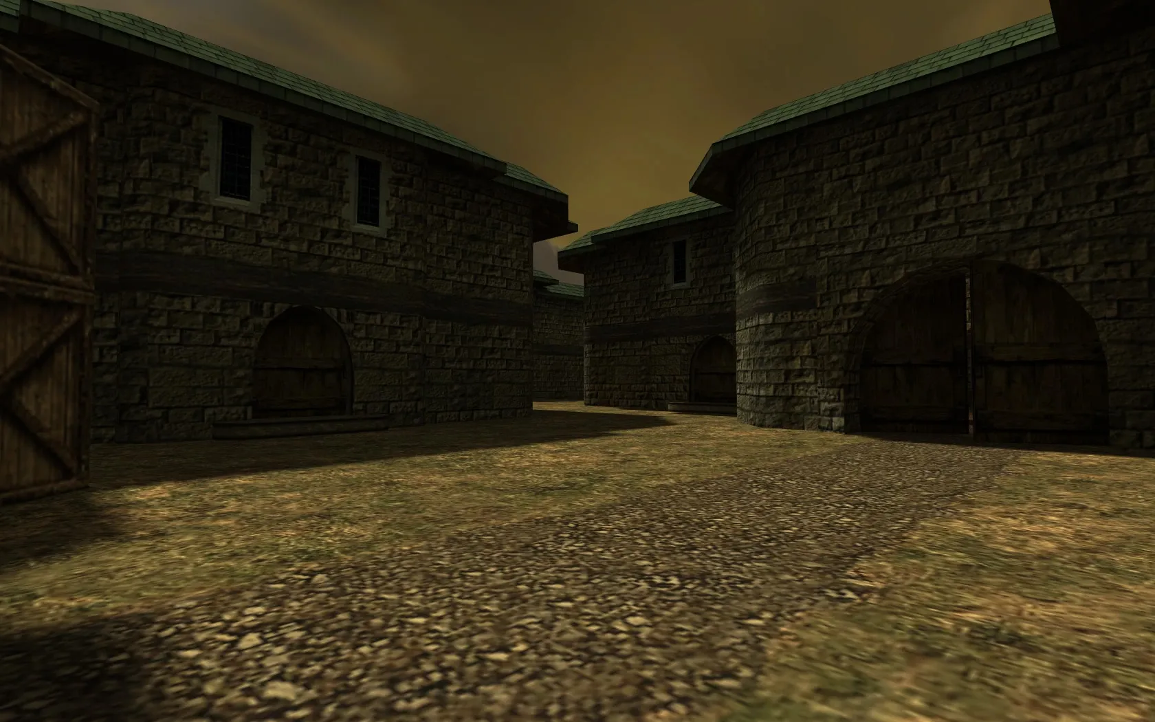 Скриншот  Карта de_dust2_storm для CS 1.6: баланс сторон, точки, .nav для ботов, оптимизация wpoly/epoly