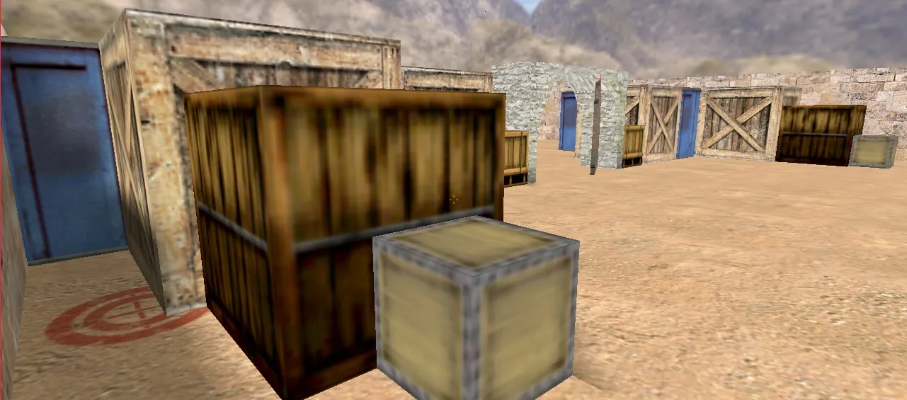 Скриншот  de_dustnew для CS 1.6: тактика за терроров и за CT, точки, бот-нав и оптимизация