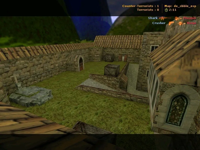 Скриншот  de_cbble_esp — DE карта для CS 1.6: точки, навигация ботов, оптимизация и настройка