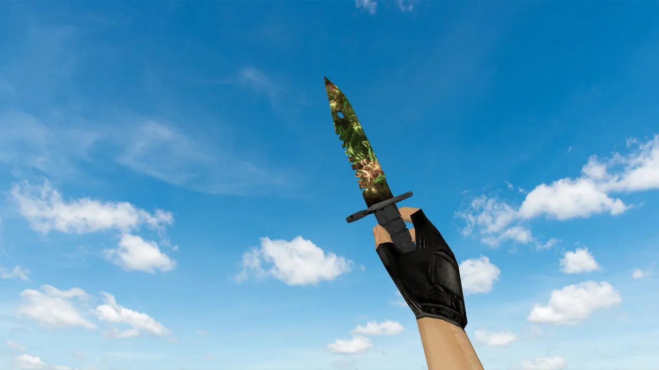 Скриншот Модель ножа v_ и p_ M9 Bayonet Fury of Apollo для CS 1.6: звуки, анимация осмотра, качественные текстуры