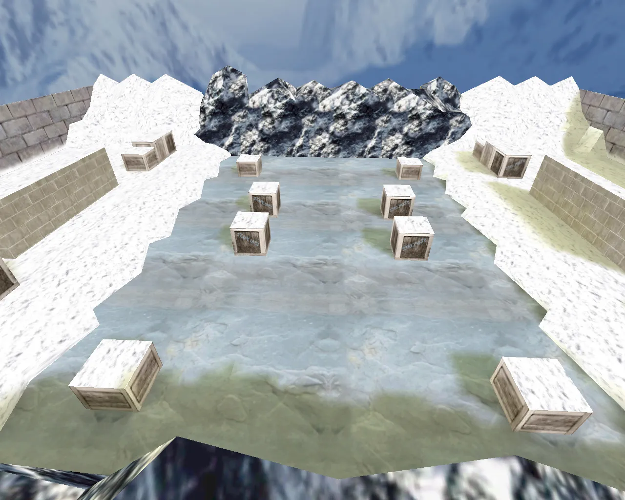 Скриншот  Карта fy_snowflakes для CS 1.6: баланс сторон, точки, .nav для ботов, оптимизация wpoly/epoly